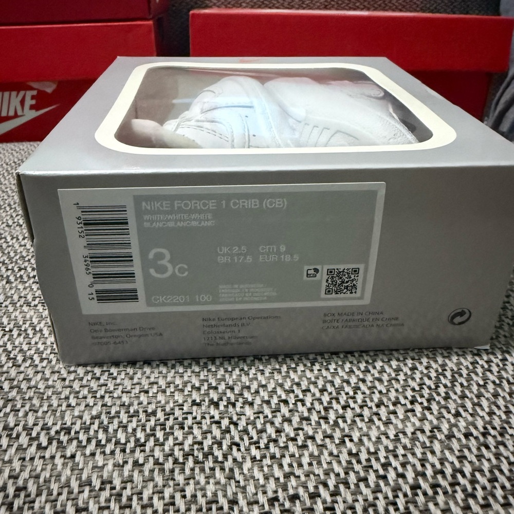 Nike White Force 1 Baby Shoes
